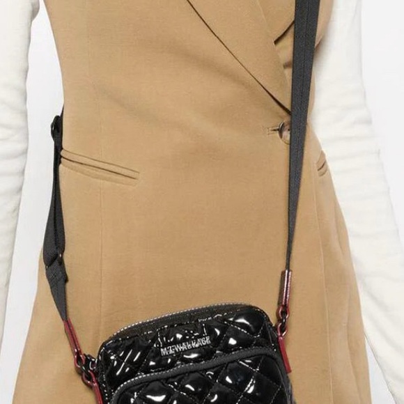 MZ Wallace Metro Crossbody - Black Lacquer NWT - Picture 2 of 6